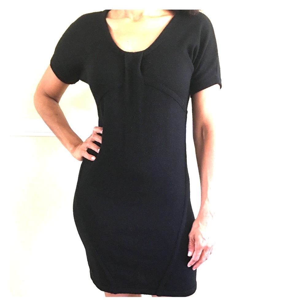 Ann Taylor Loft short sleeve fitted sweater dress